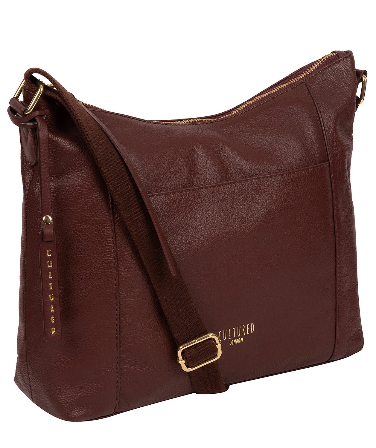 'Iver' Rich Chestnut Leather Shoulder Bag