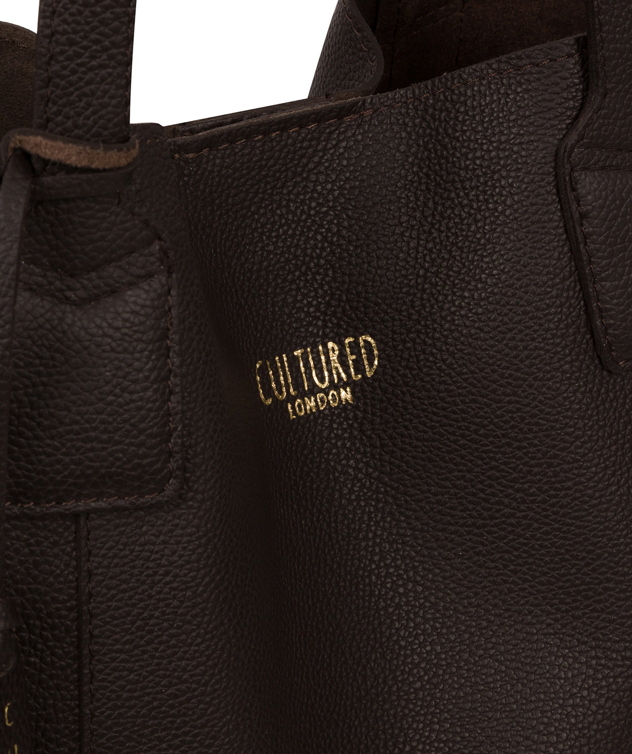 'Kingston' Dark Brown Leather Tote Bag