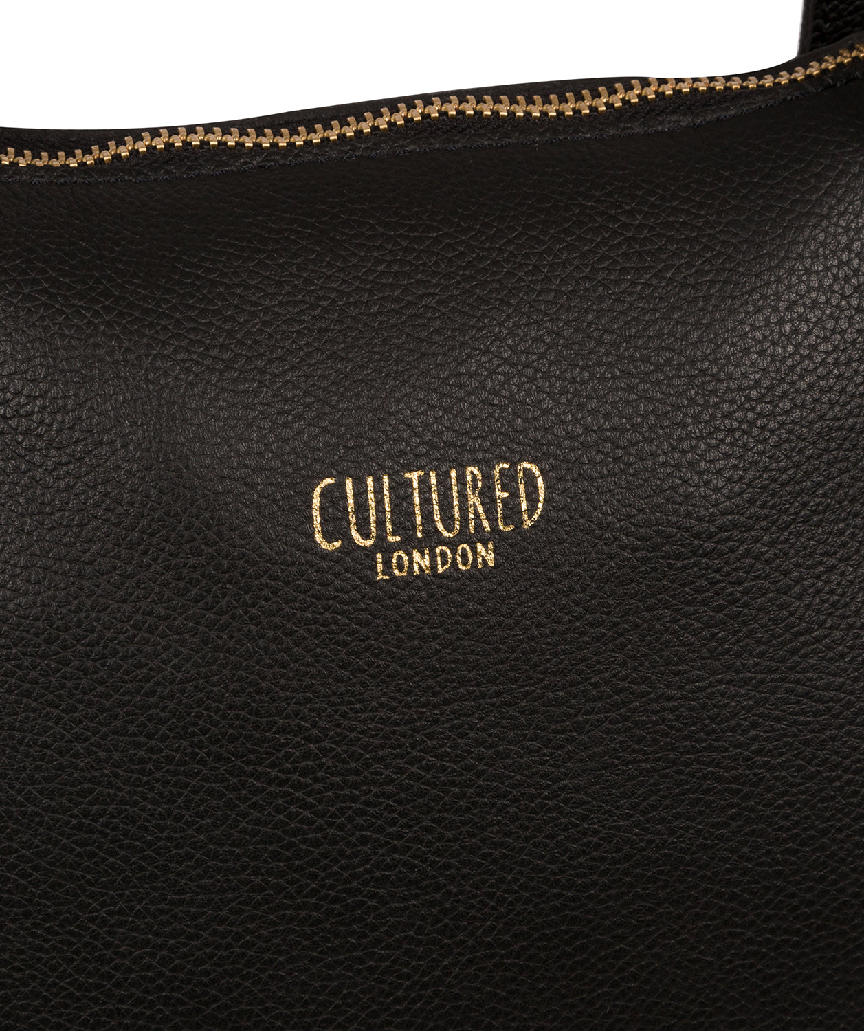 'Havering' Black Leather Tote Bag