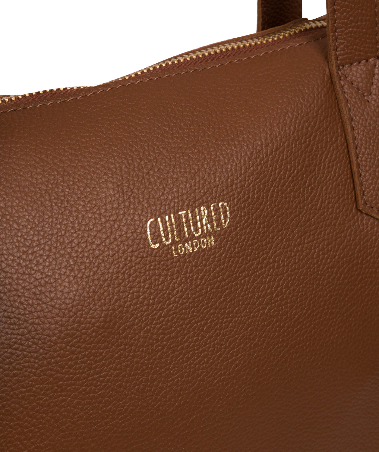 'Havering' Tan Leather Tote Bag