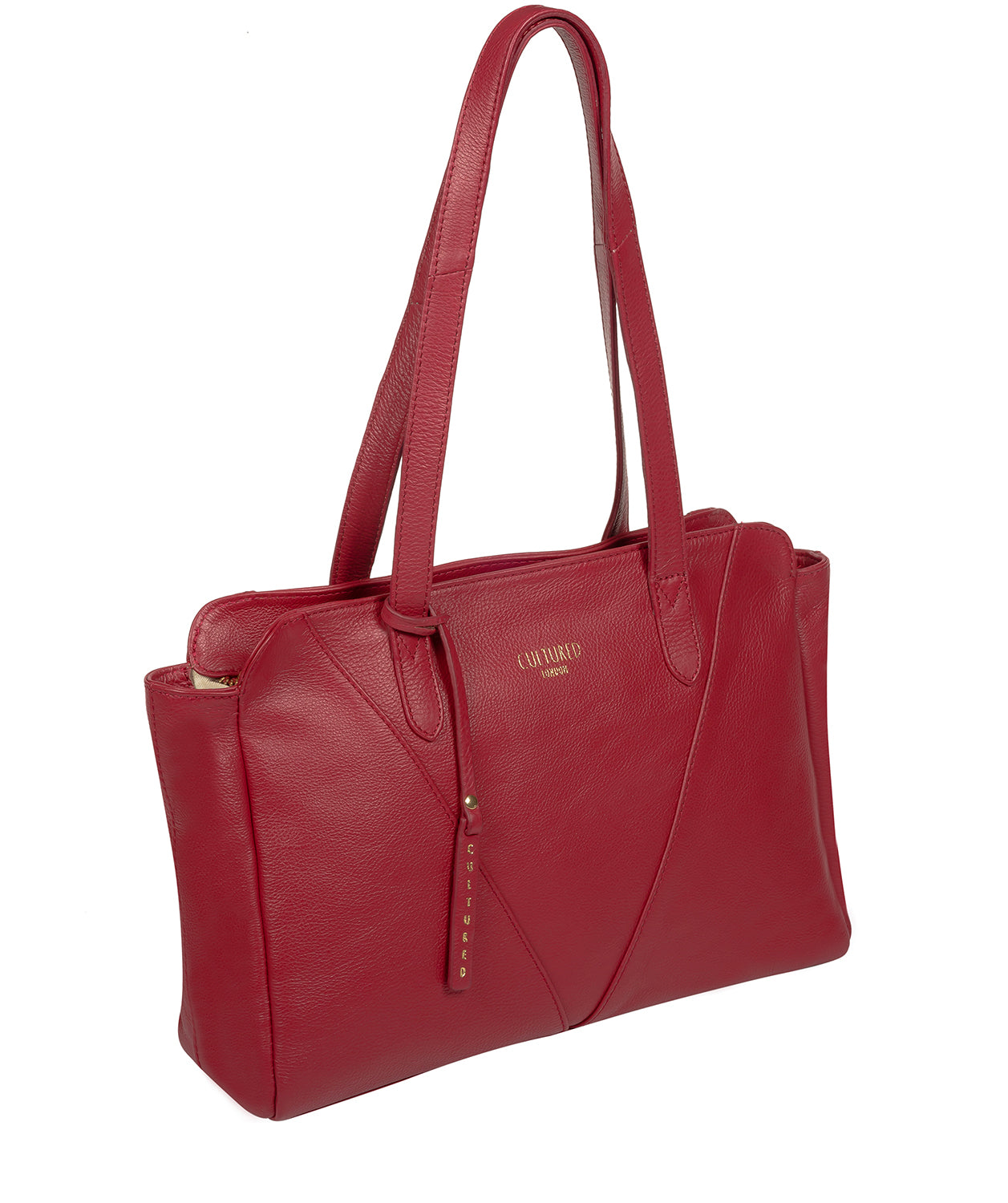 'Astoria' Red Leather Shoulder Bag