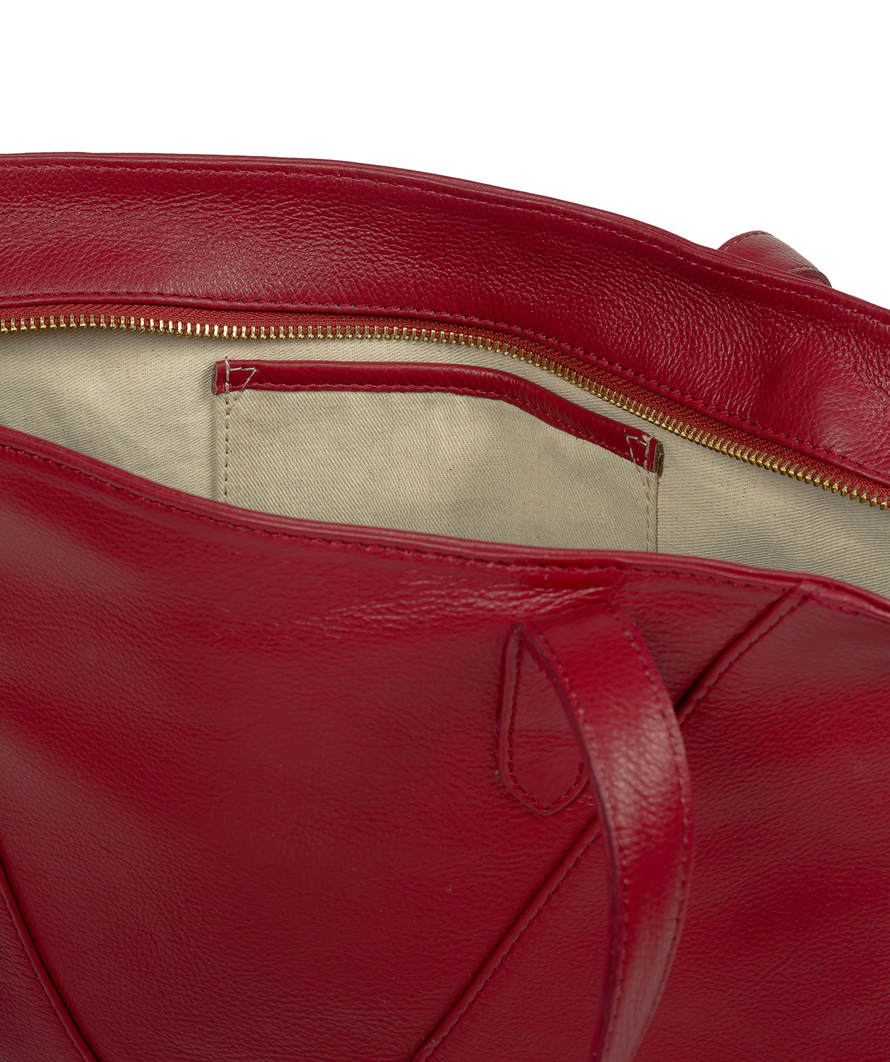 'Astoria' Red Leather Shoulder Bag