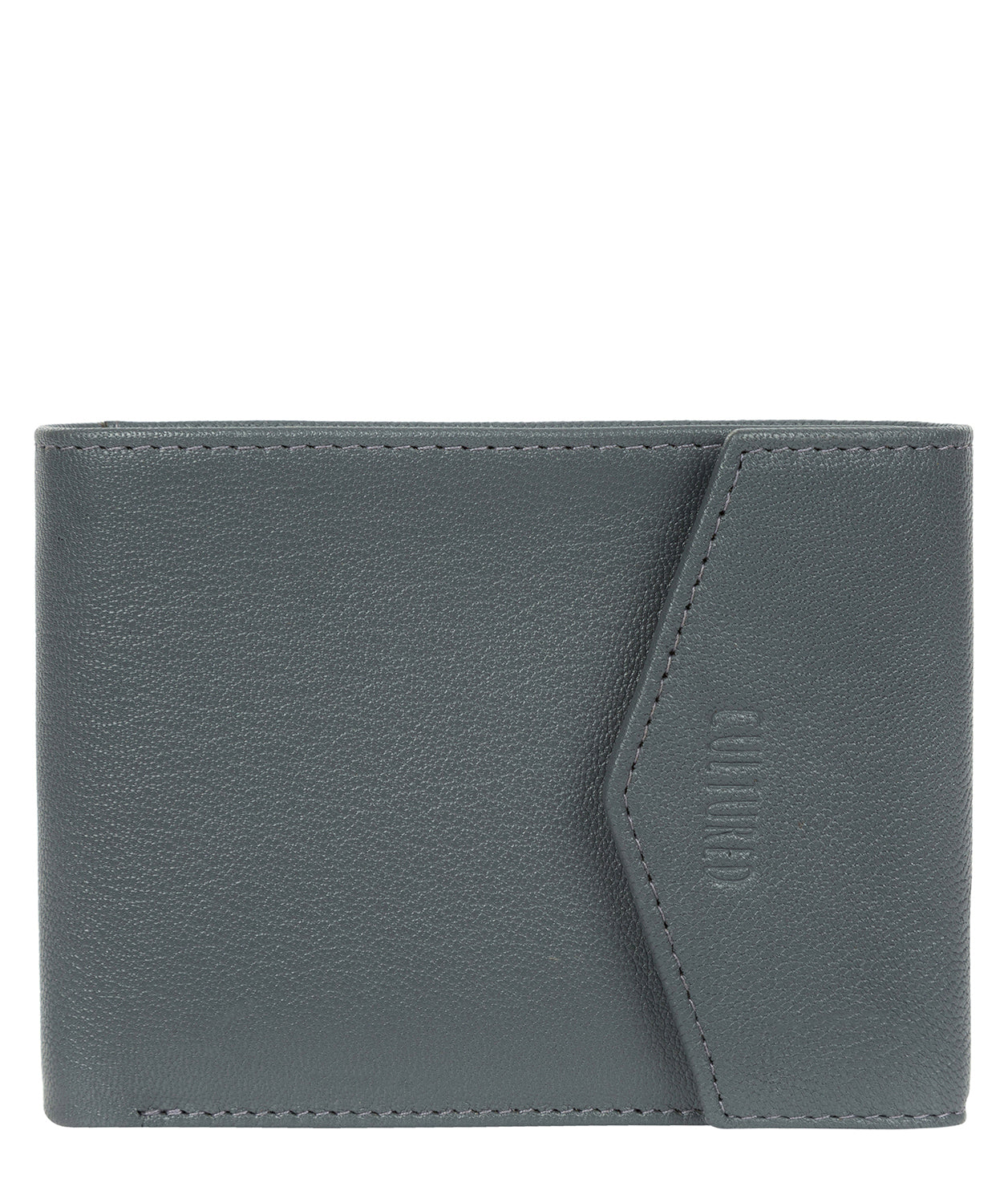 'Doyle' Gun Metal Leather Bi-Fold Wallet image 1