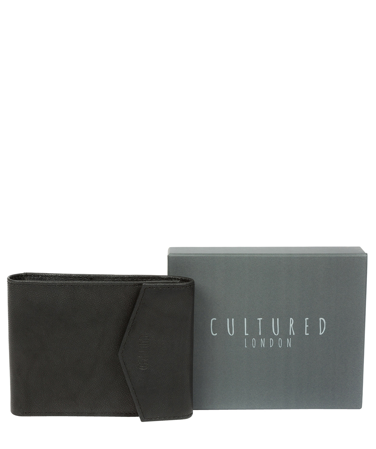 'Doyle' Vintage Black Leather Bi-Fold Wallet image 6