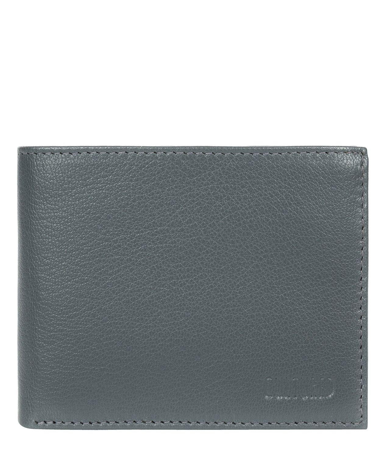 'Niall' Gun Metal Leather Tri-Fold Wallet image 1