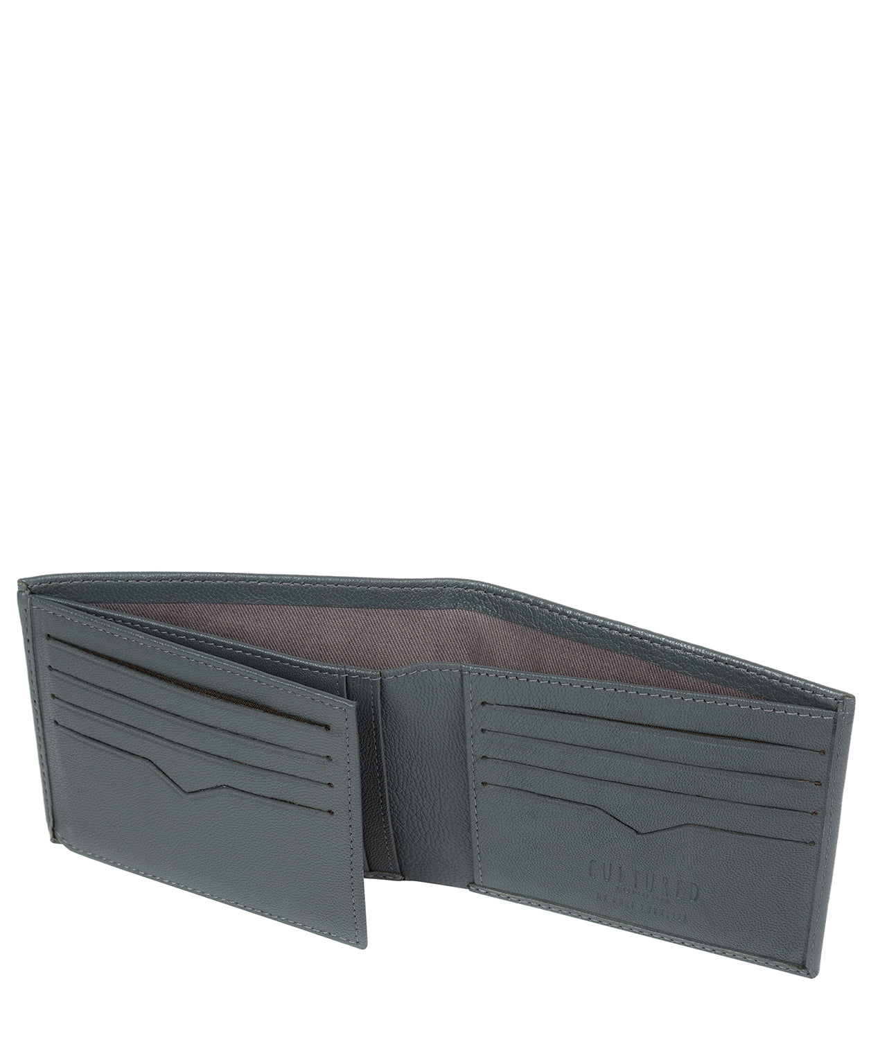 'Niall' Gun Metal Leather Tri-Fold Wallet image 4
