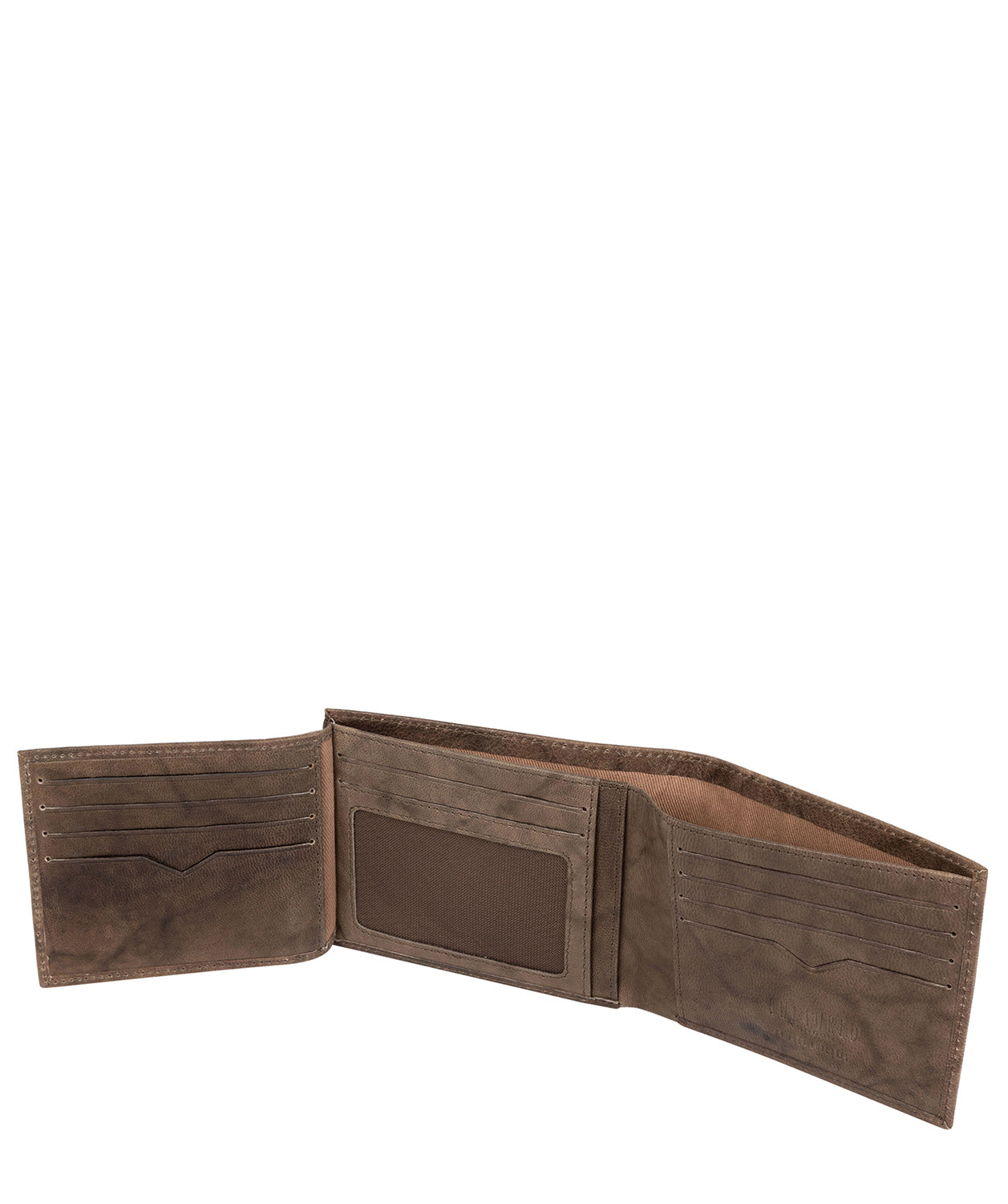 'Niall' Vintage Brown Leather Tri-Fold Wallet image 4