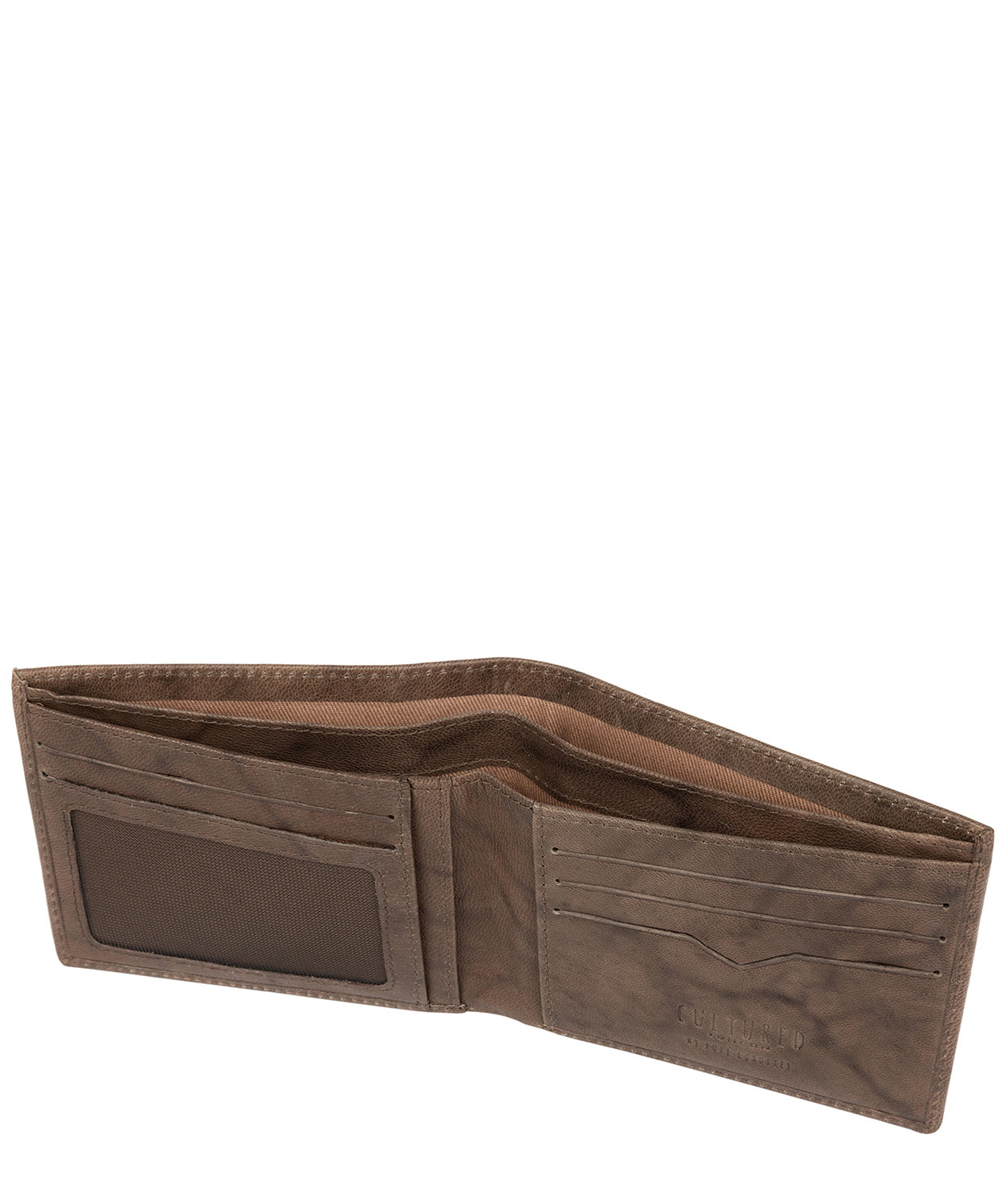 'Fabian' Vintage Brown Leather Bi-Fold Wallet image 3