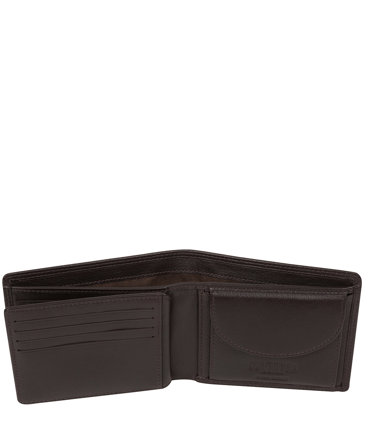 'Callum' Brown Leather Bi-Fold Wallet