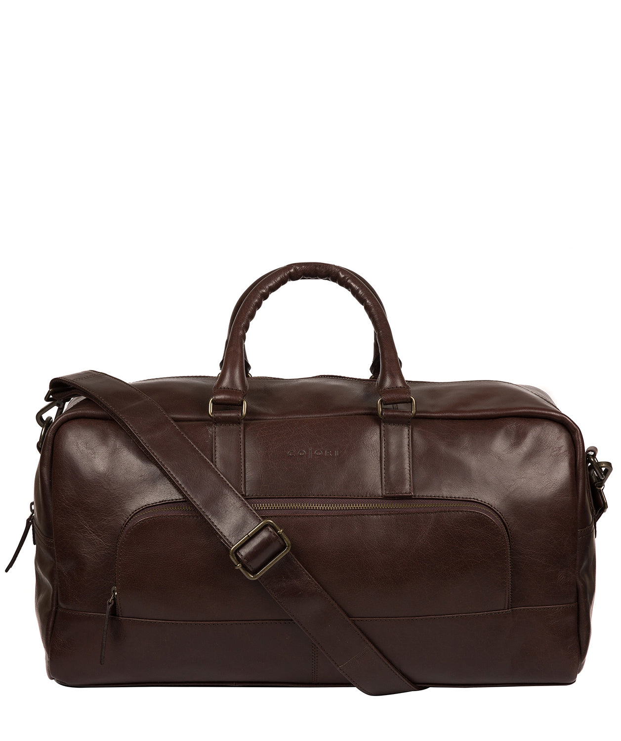 'Giambino' Italian-Inspired Espresso Leather Holdall image 1
