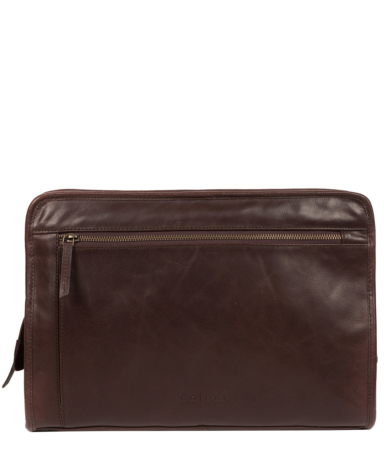 'Pirlo' Italian-Inspired Espresso Leather Document Case image 1