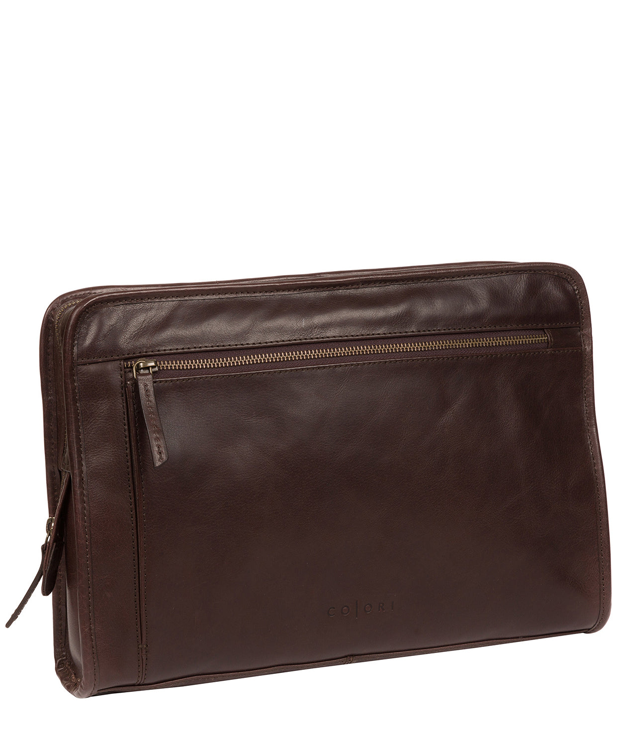 'Pirlo' Italian-Inspired Espresso Leather Document Case image 5