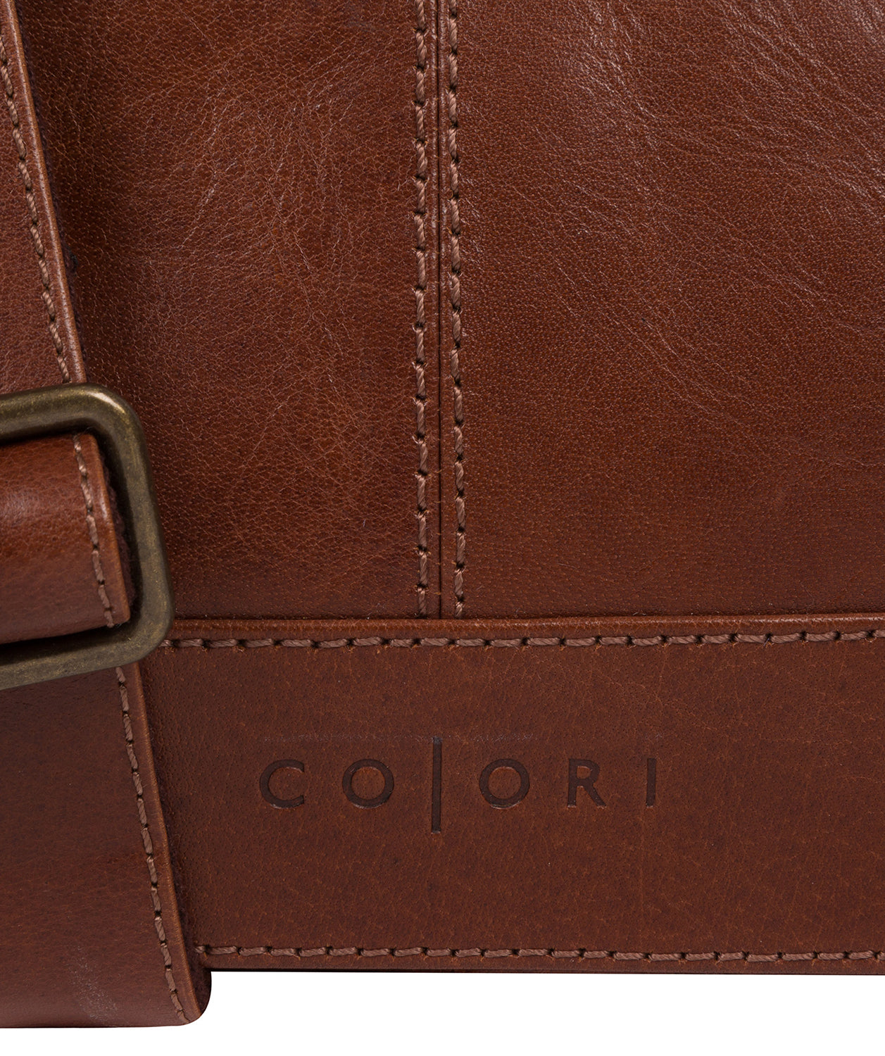 'Zoff' Italian-Inspired Umber Brown Leather Messenger Bag image 6