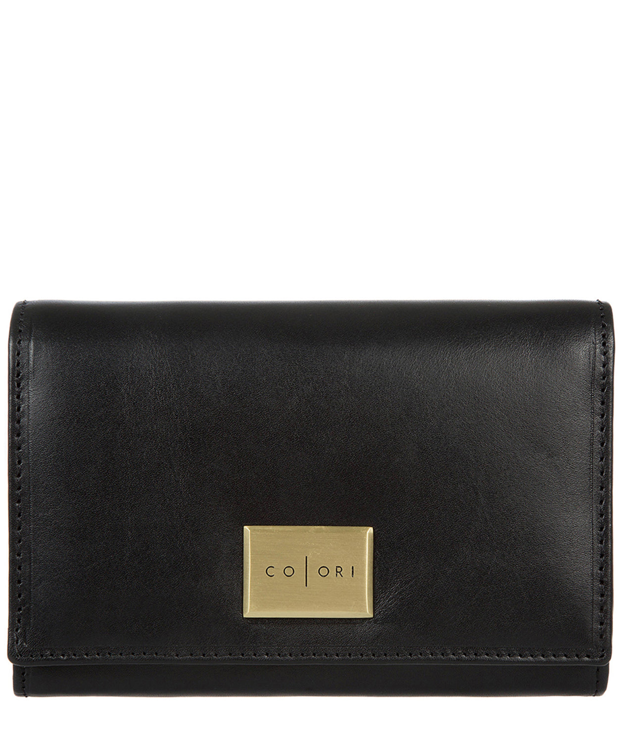 'Capri' Italian-Inspired Black Leather RFID Purse
image 1