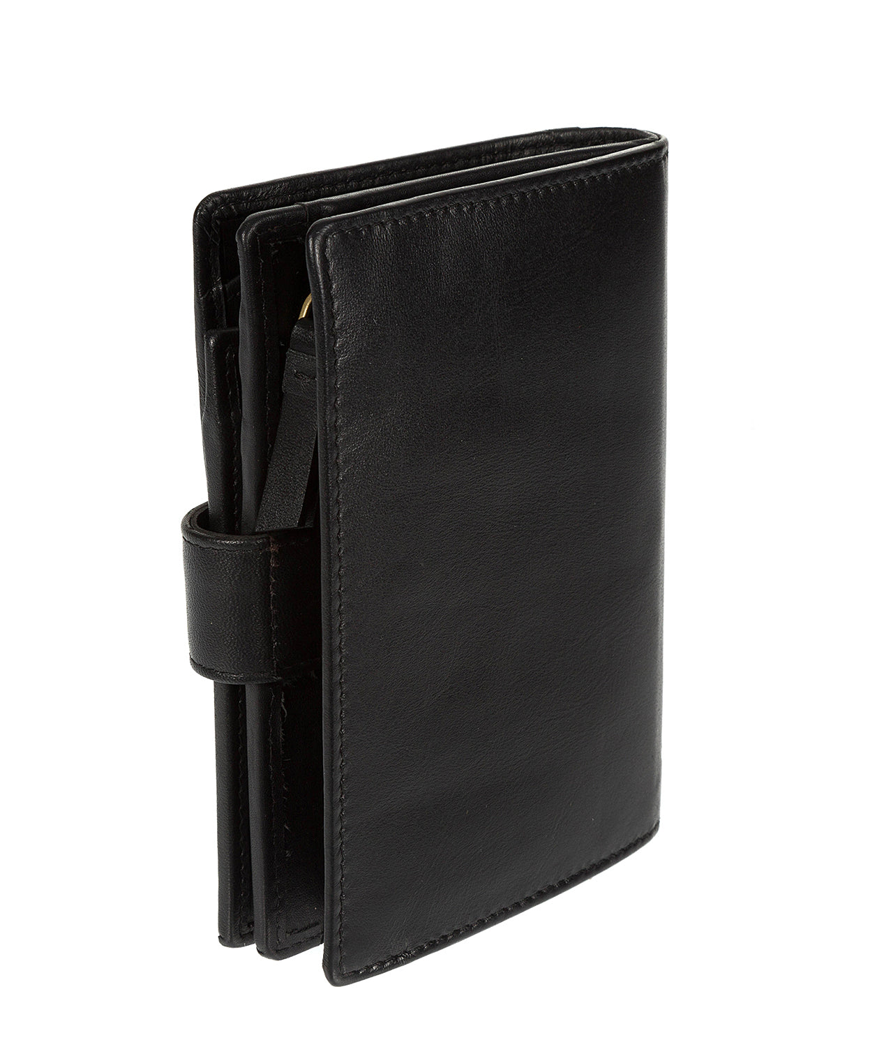 'Verona' Italian-Inspired Black Leather RFID Purse