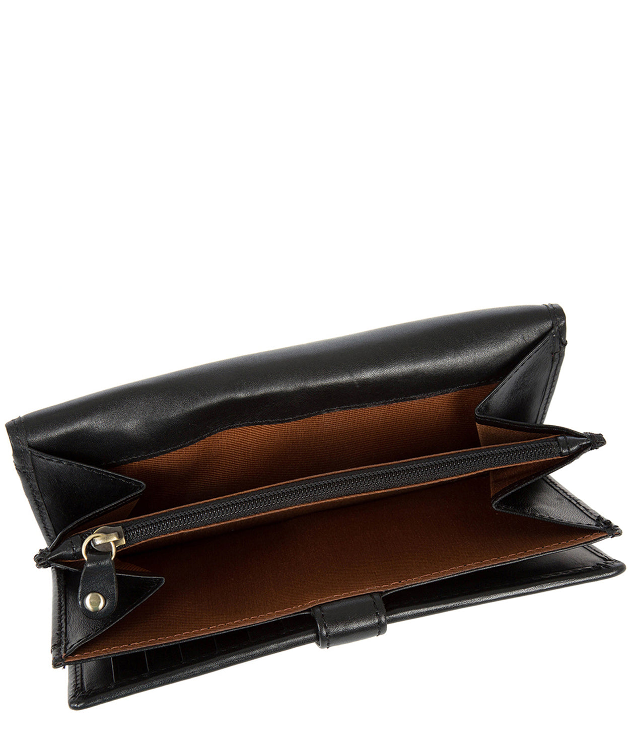 Perugia' Italian-Inspired Black Leather RFID Tri-fold Purse image 4