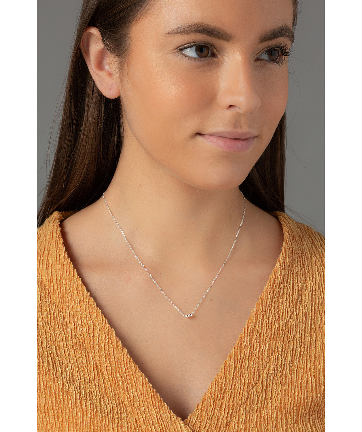 'Mayuree' Sterling Silver Heart Necklace image 2