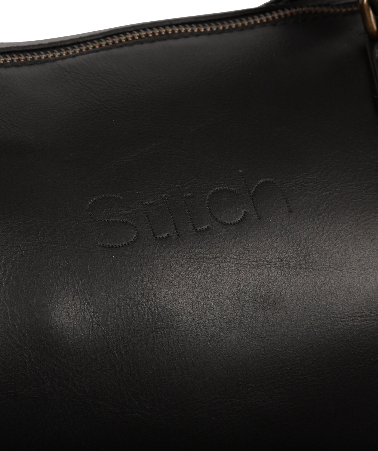 'Excursion' Black Leather Holdall