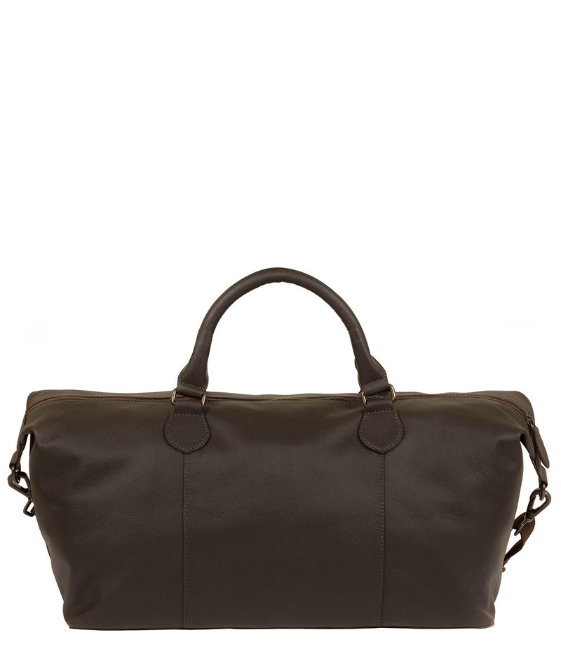 'Excursion' Dark Brown Leather Holdall image 3