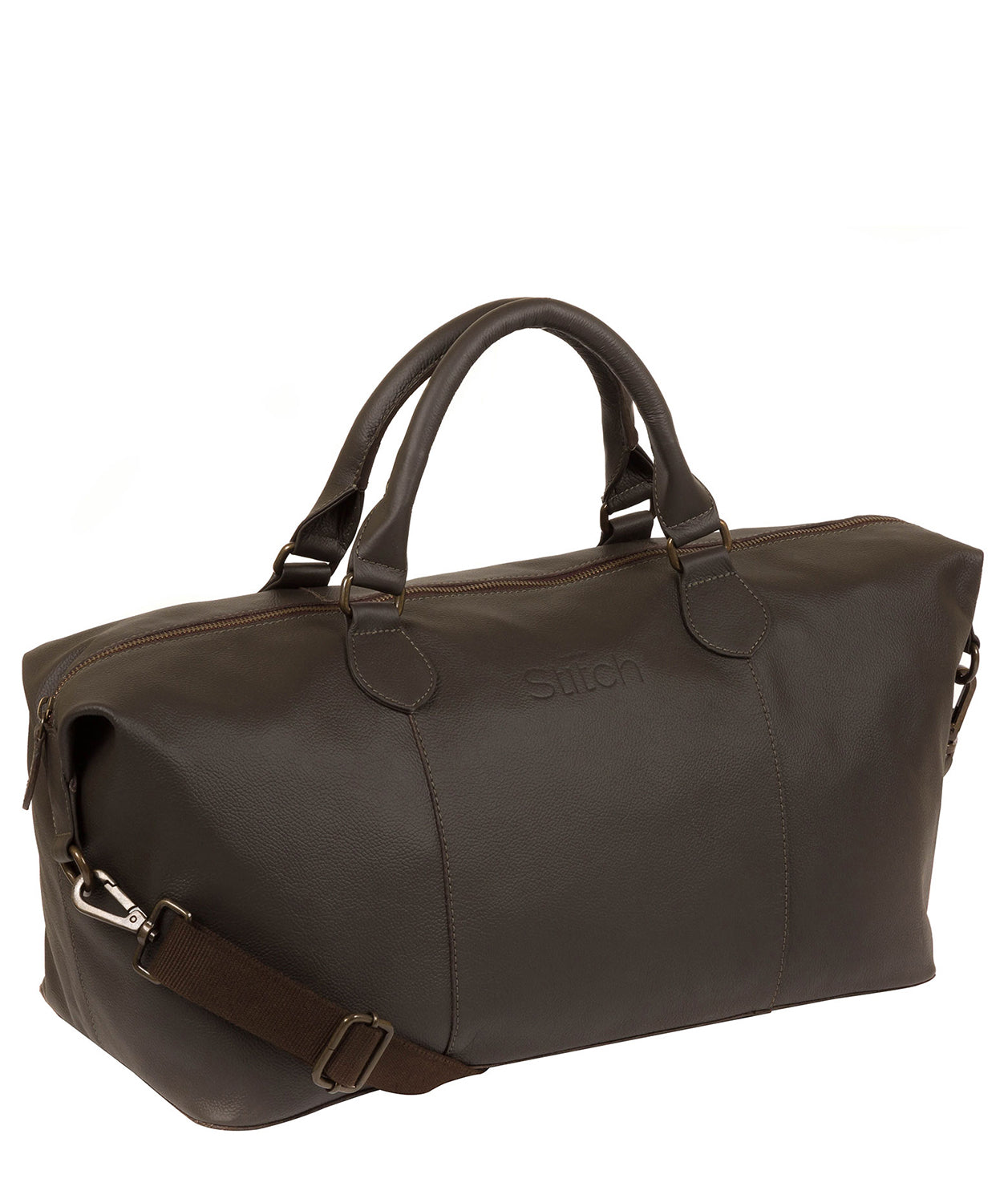 'Excursion' Dark Brown Leather Holdall image 5