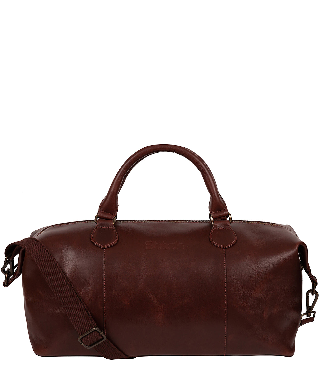 'Excursion' Dark Chestnut Leather Holdall