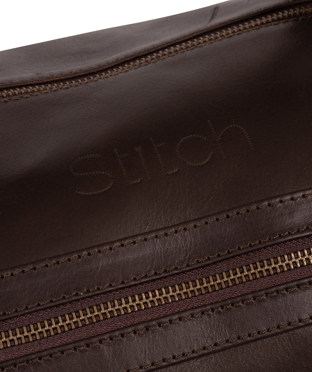 'Shuttle' Cocoa Leather Holdall