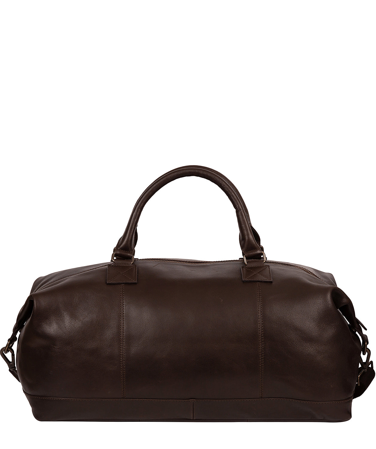 'Shuttle' Cocoa Leather Holdall