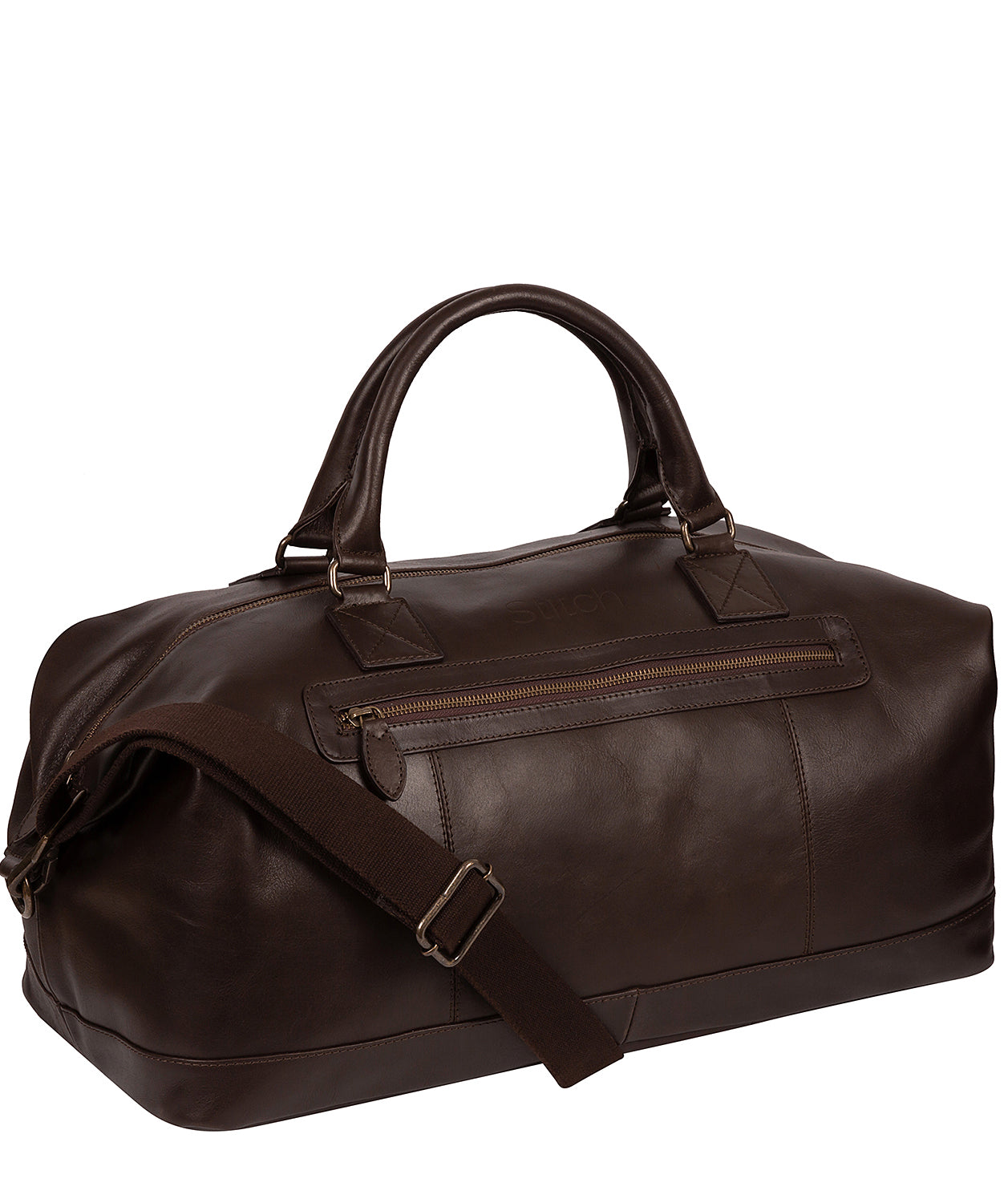 'Shuttle' Cocoa Leather Holdall