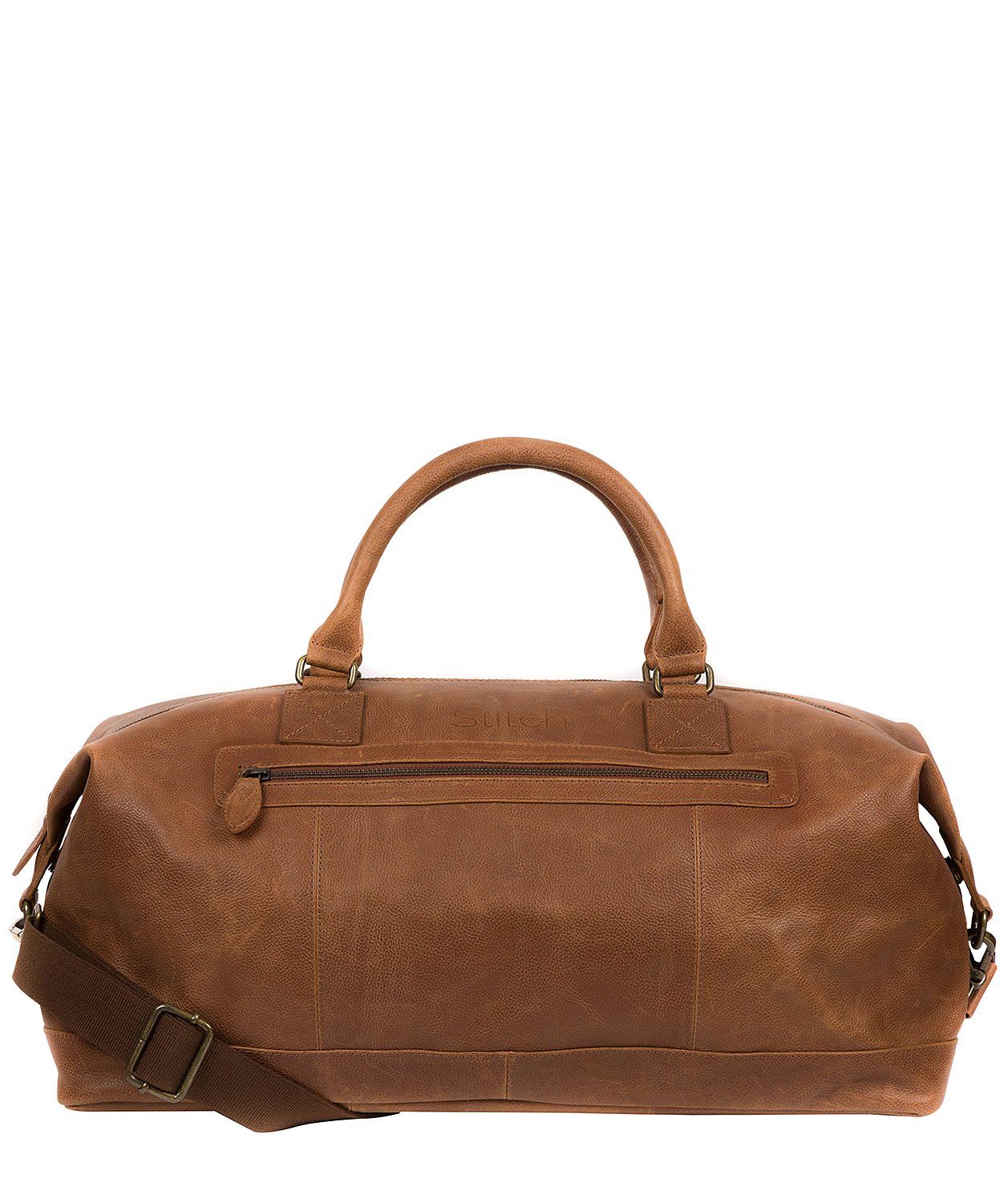 'Shuttle' Hazelnut Leather Holdall