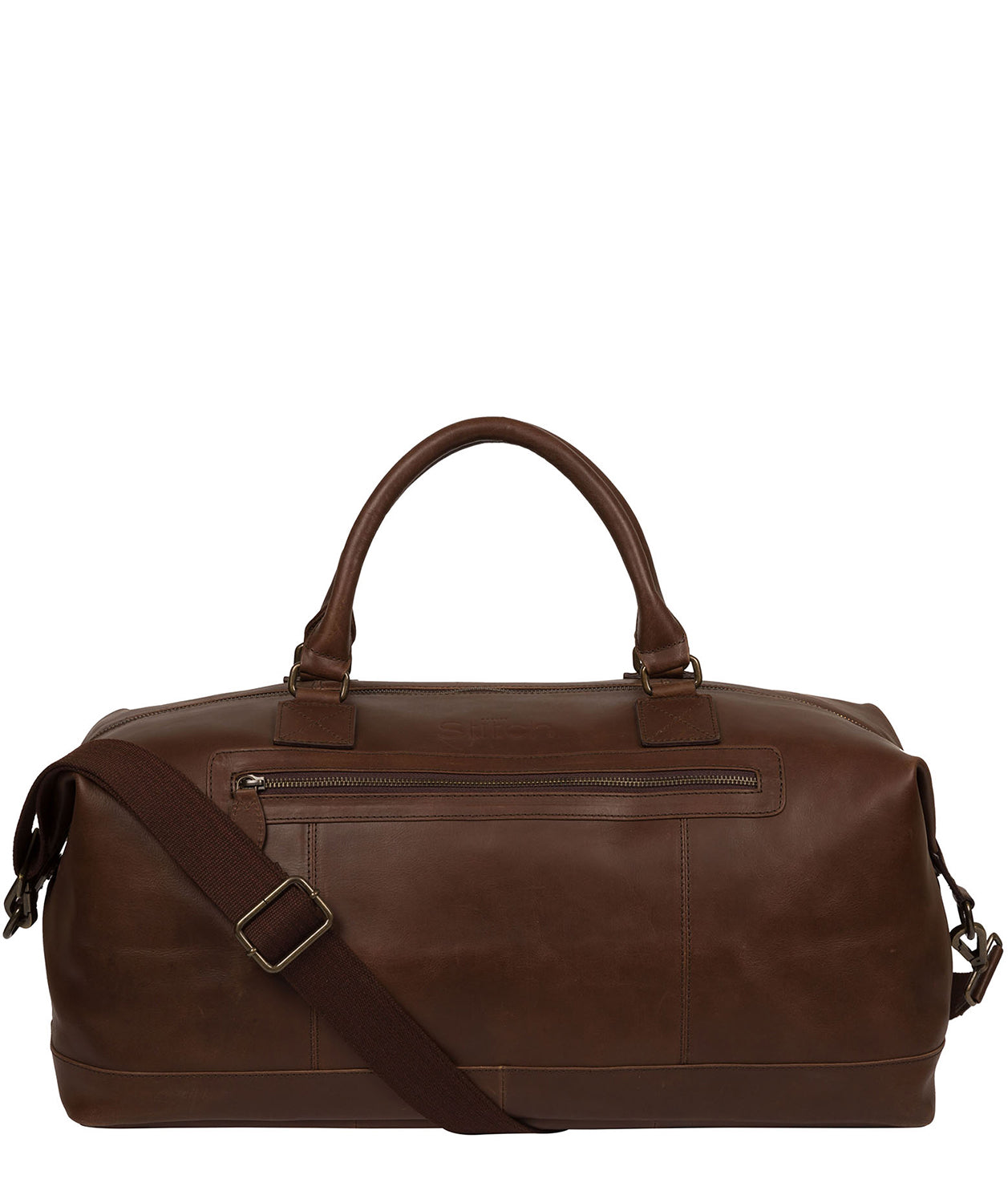 'Shuttle' Walnut Leather Holdall image 1