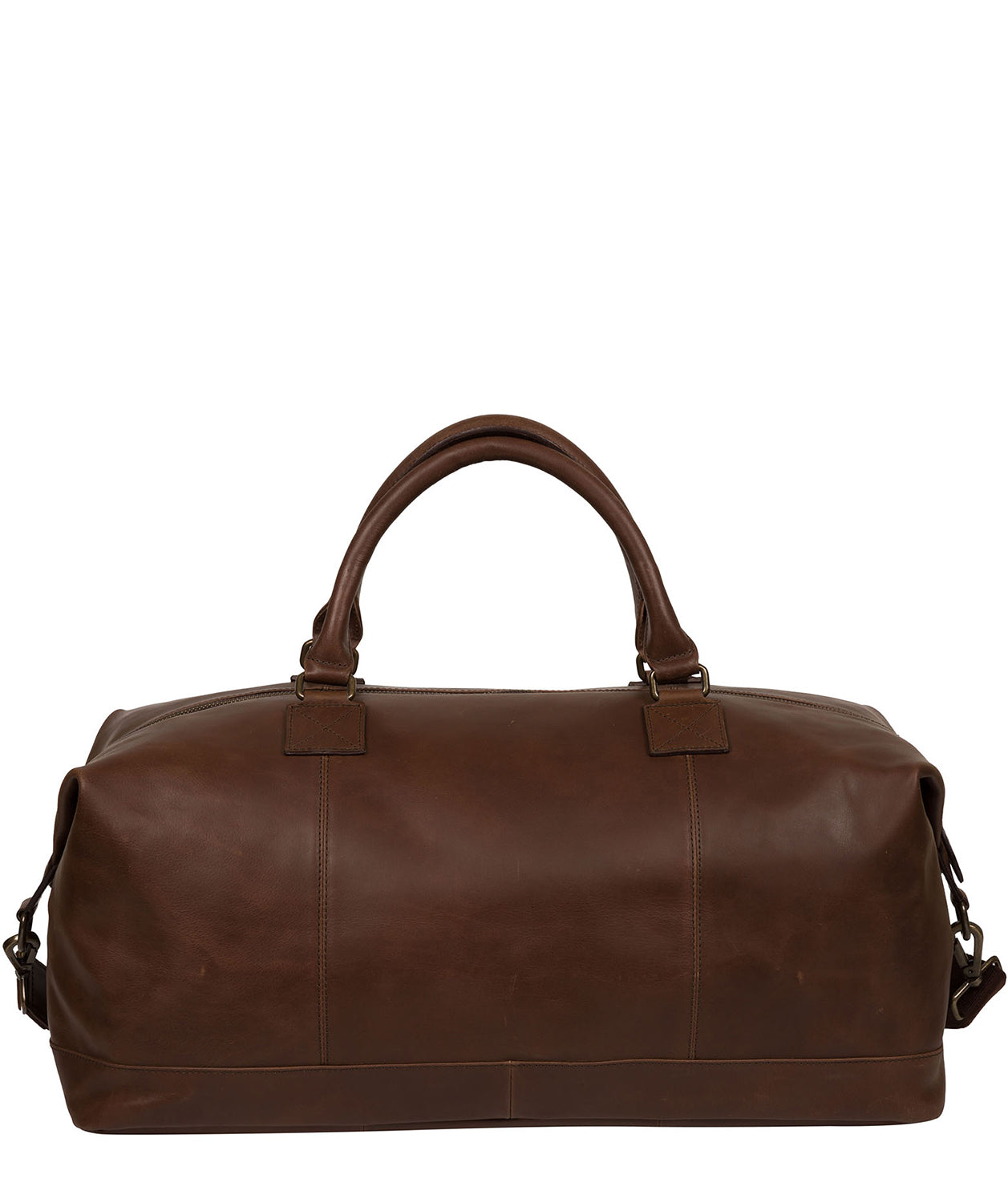 'Shuttle' Walnut Leather Holdall image 3