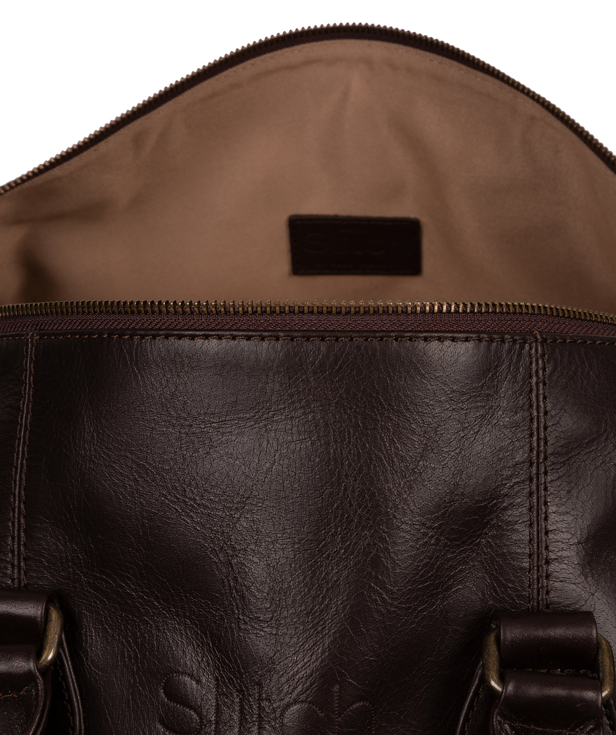 'Aviator' Cocoa Leather Holdall