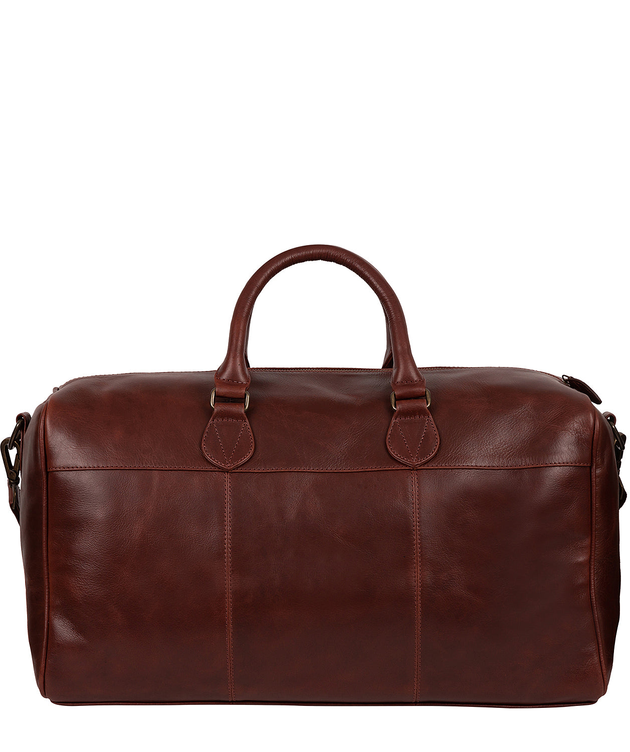 'Aviator' Dark Chestnut Leather Holdall