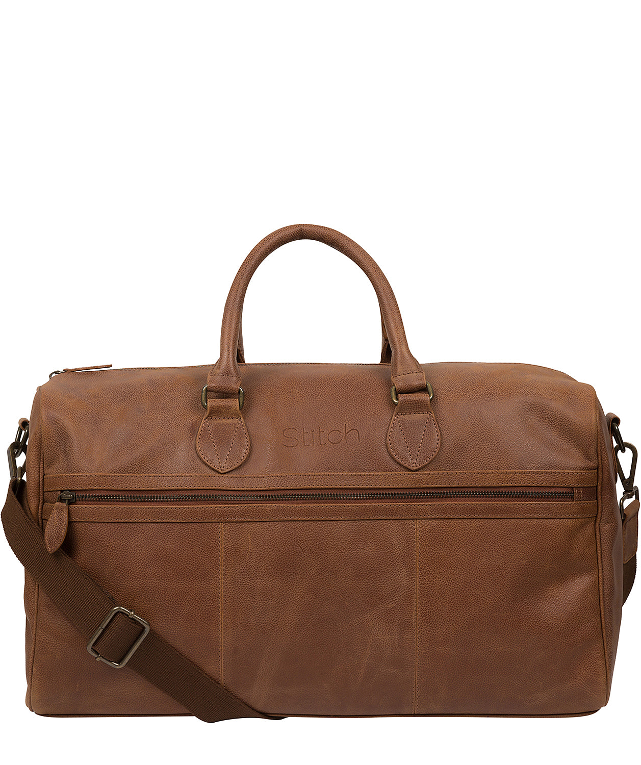 'Aviator' Hazelnut Leather Holdall