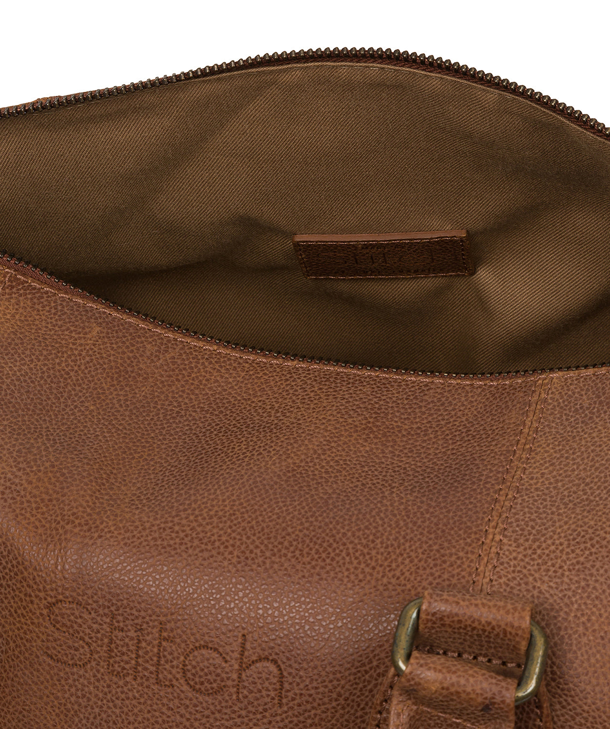 'Aviator' Hazelnut Leather Holdall