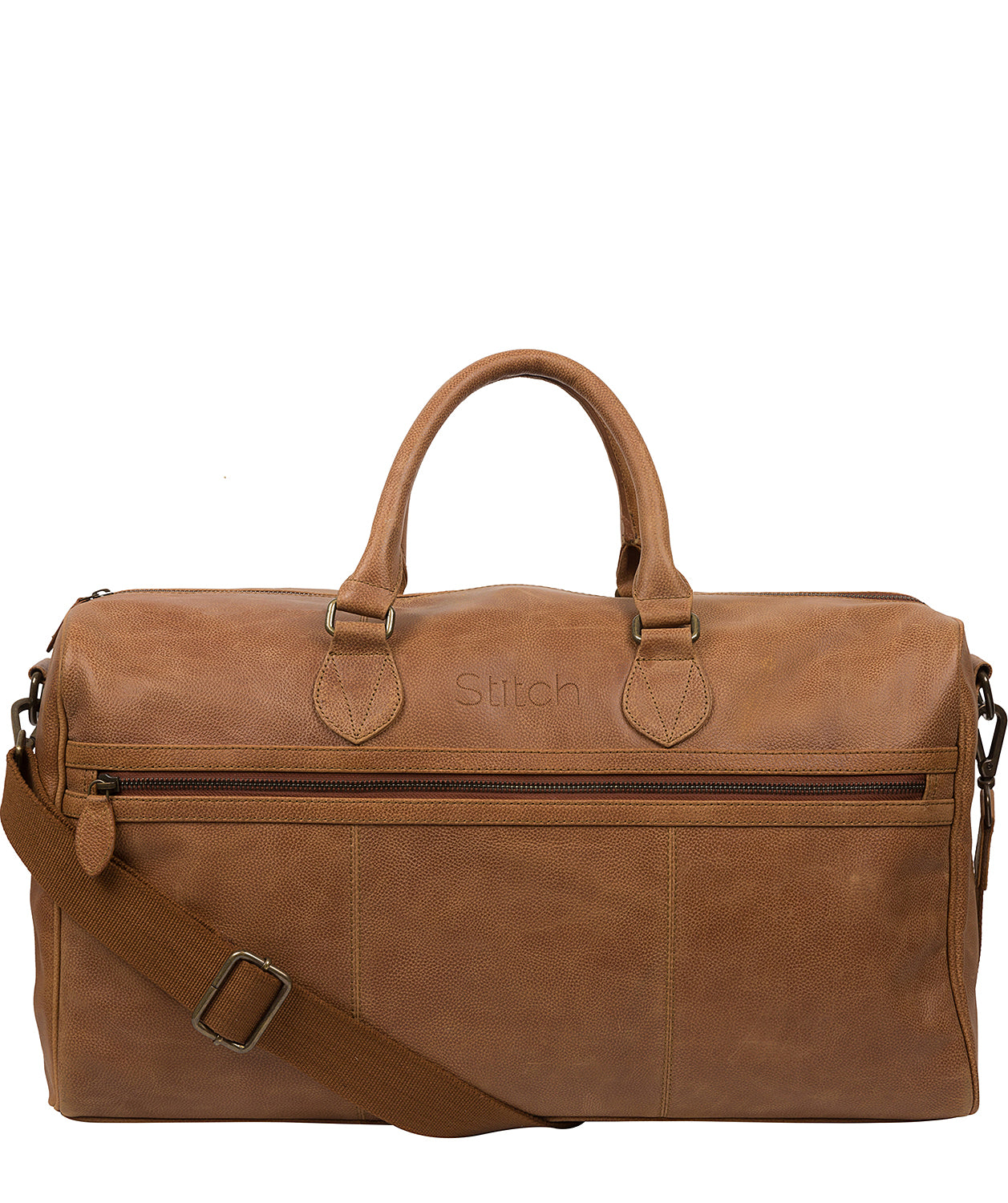 'Aviator' Pecan Leather Holdall
