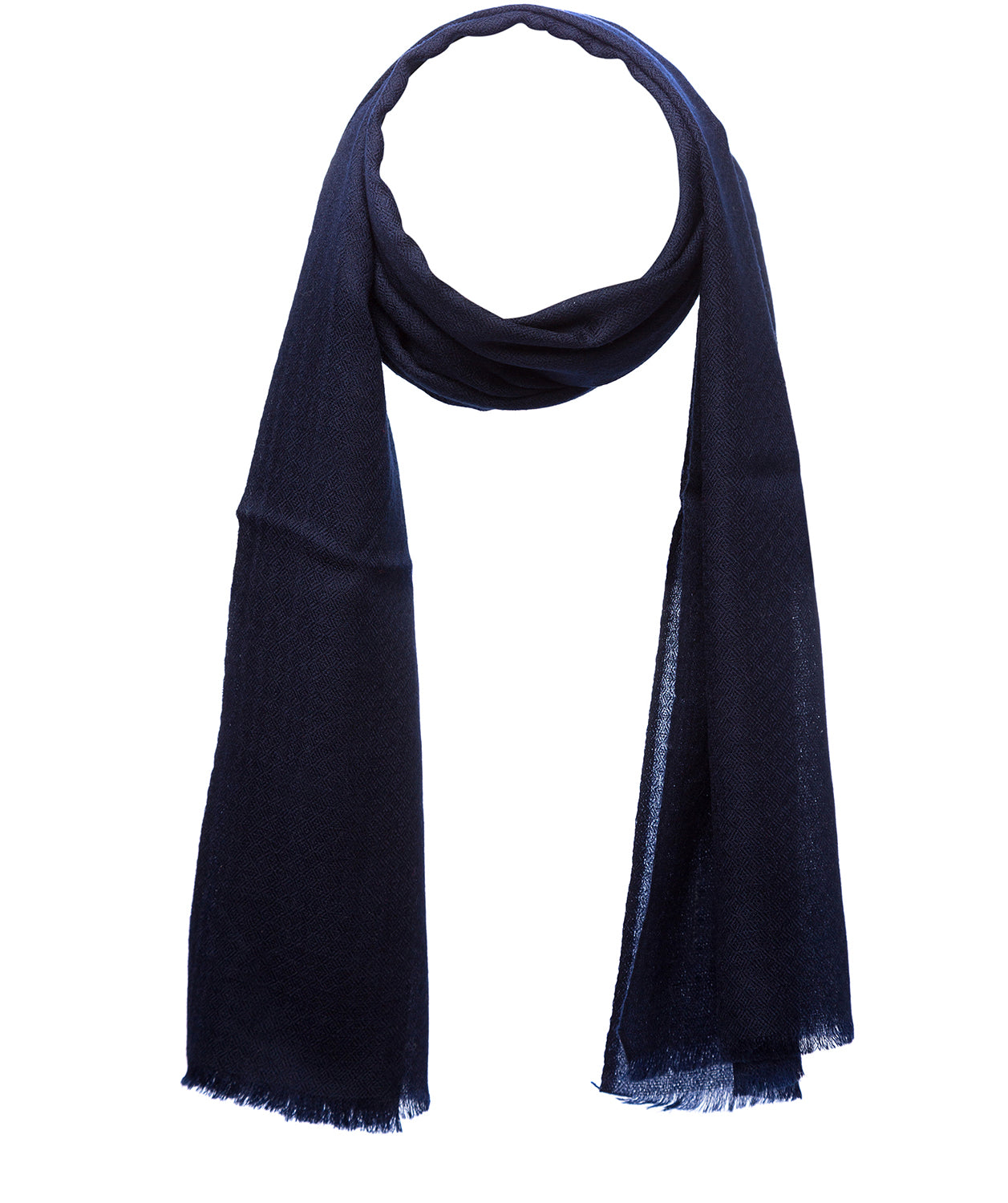 Navy Coloured Fine Quality Cashmere Scarf