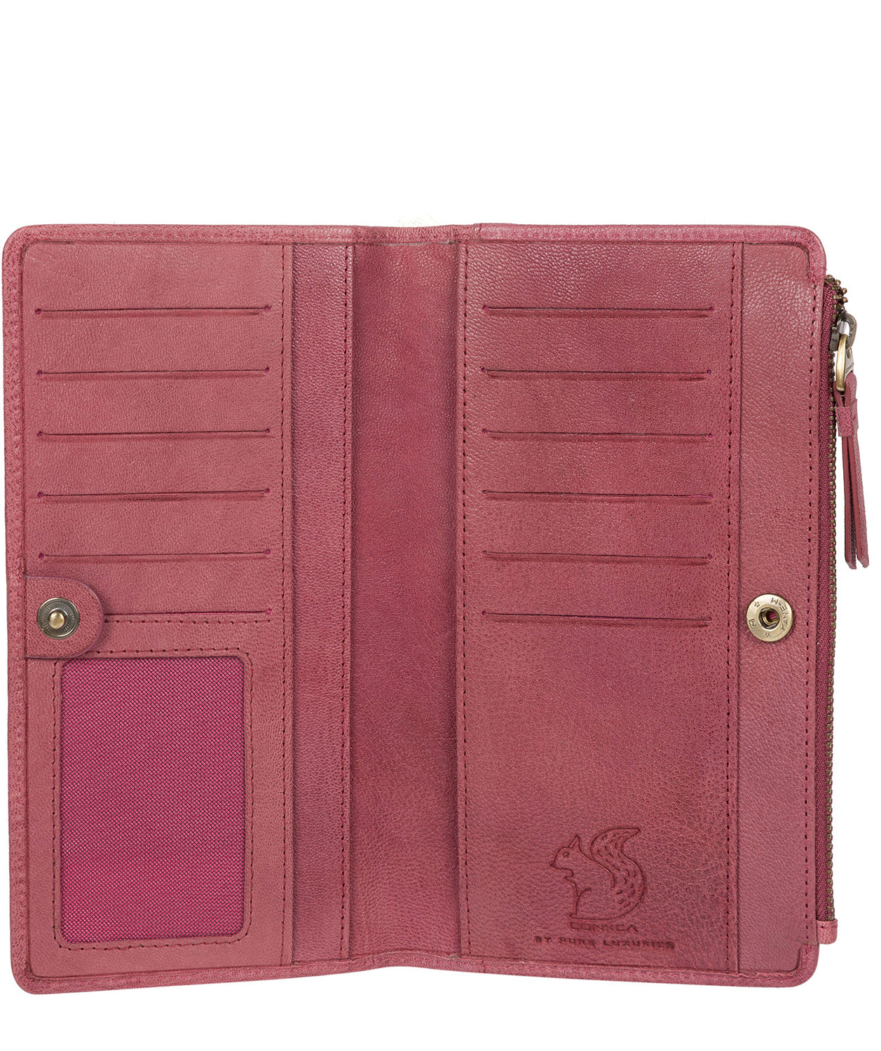 'Kittie' Orchid Leather Purse