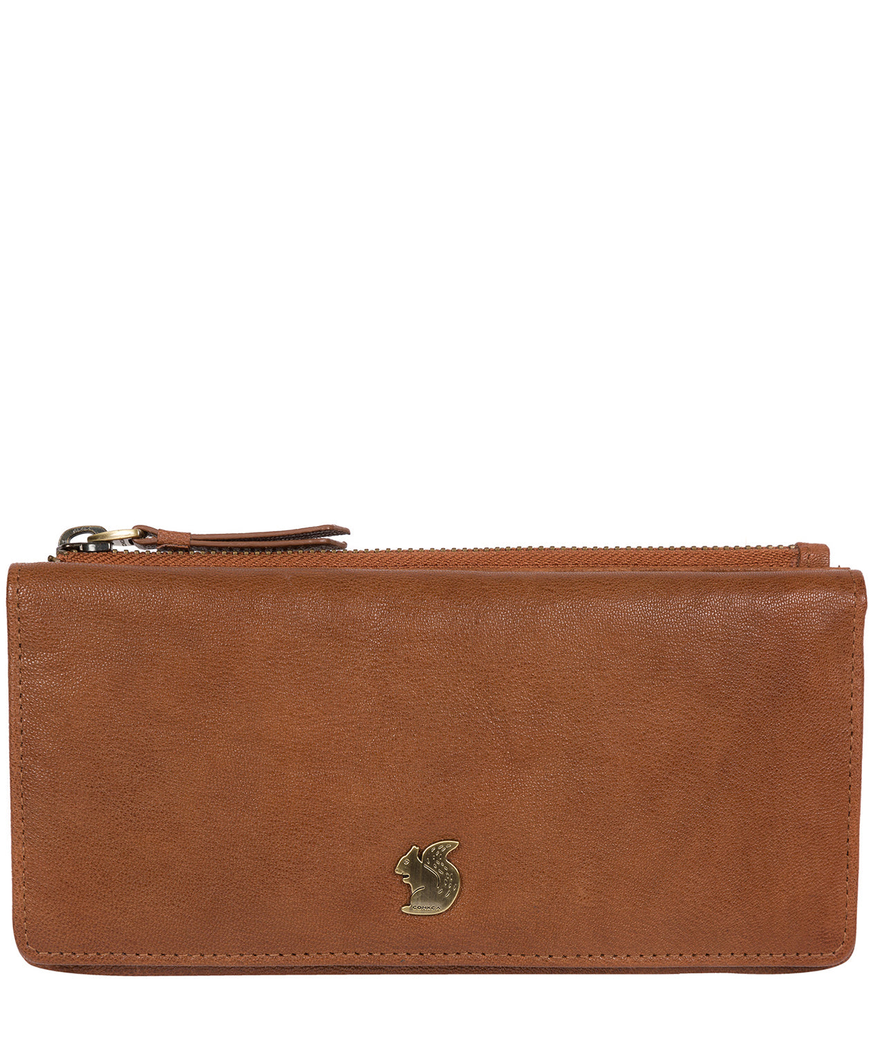 'Dotty' Tan Leather Purse image 1