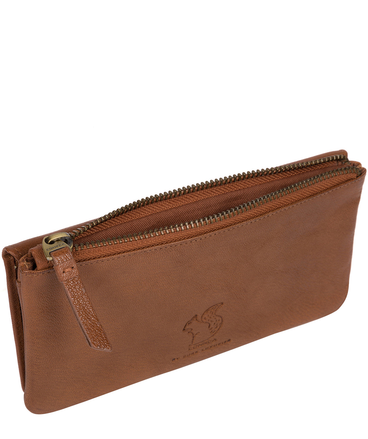 'Dotty' Tan Leather Purse image 3