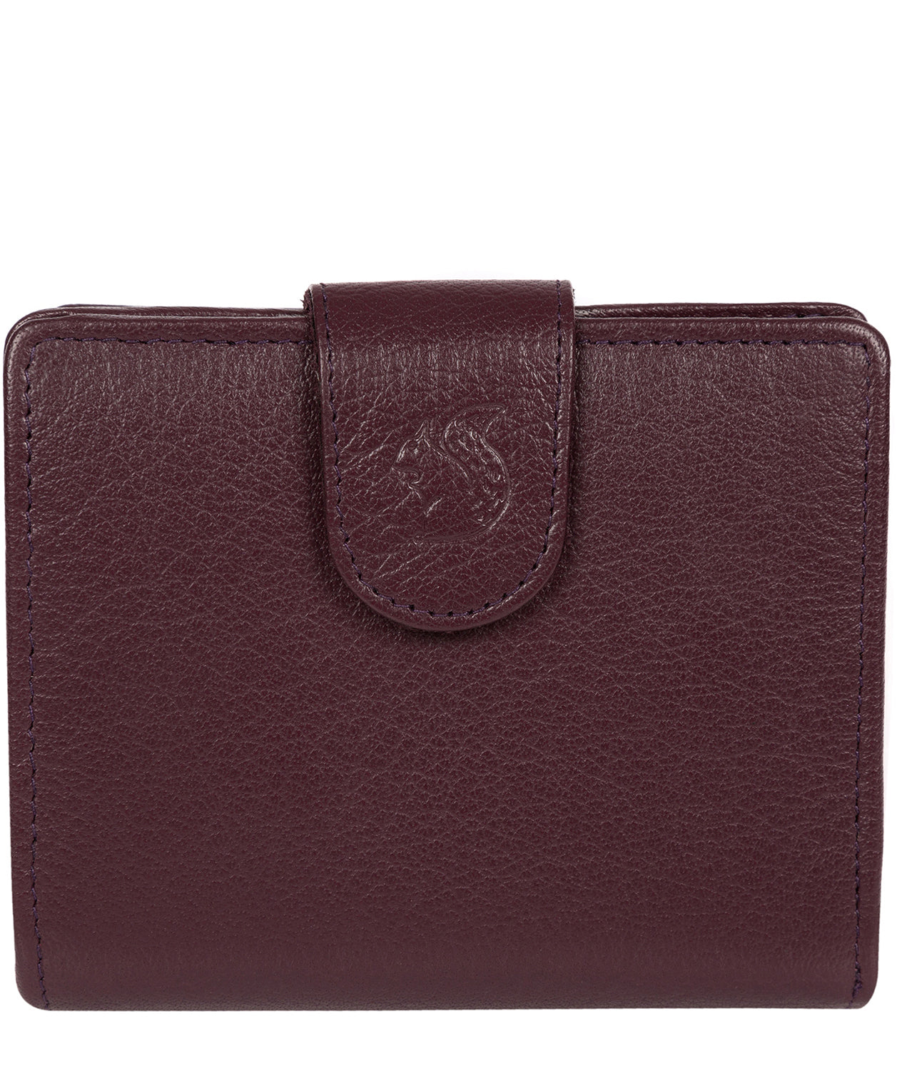 'Azaria' Plum Bi-Fold Leather Purse image 1