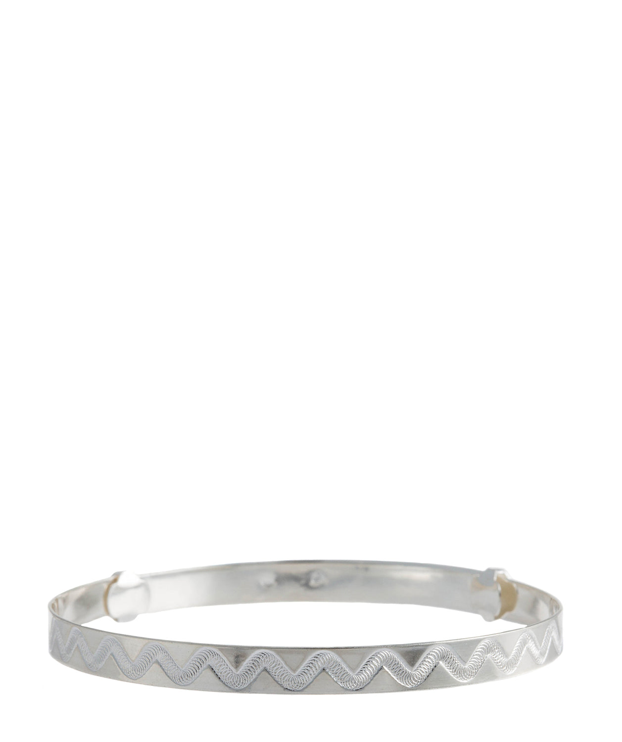 'Rhianna' Engraved Sterling Silver Bangle image 4
