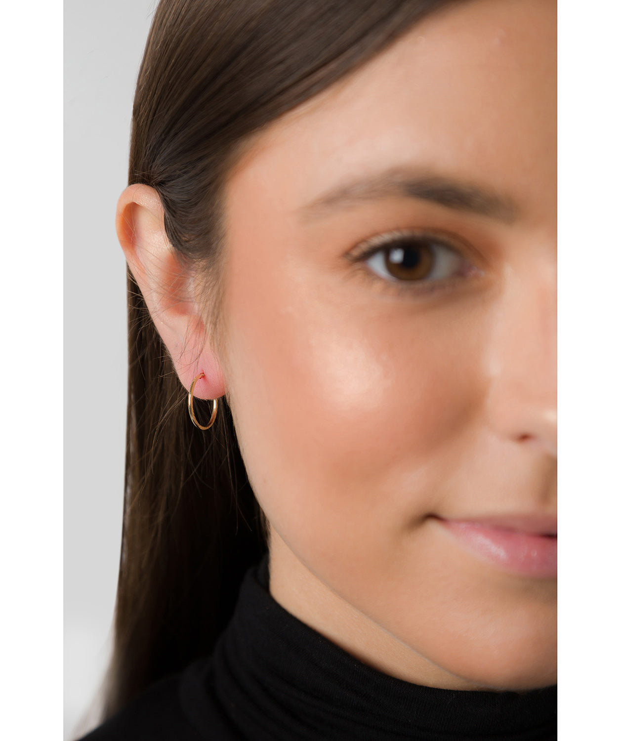 'Annecy' 9ct Yellow Gold Diamond Cut Hoop Earrings Pure Luxuries London