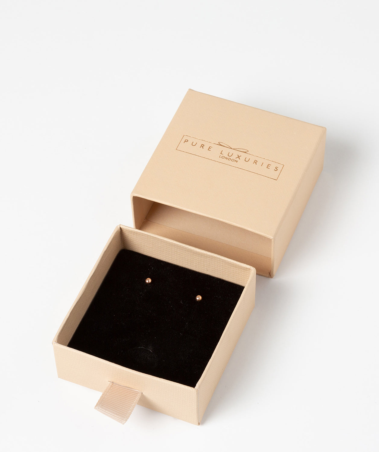 'Ginata' 9ct Rose Gold Polished Ball Stud Earrings image 3