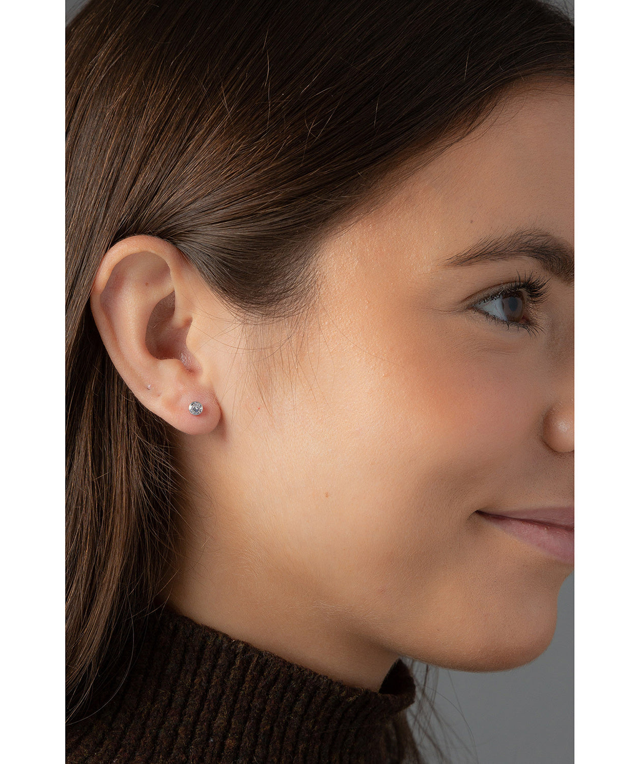 Gift Packaged 'Marie' 9ct White Gold & Cubic Zirconia Stud Earrings