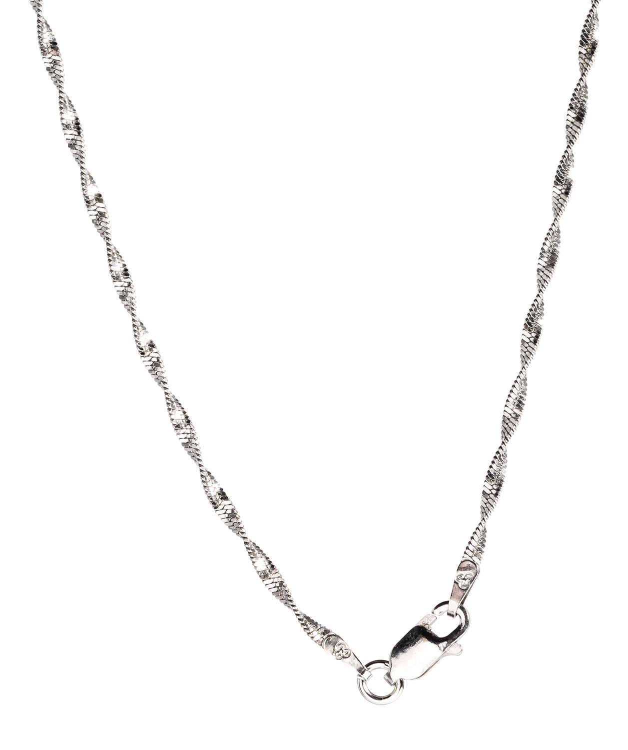 Gift Packaged 'Euterpe' Sterling Silver with Yellow Gold Plated Balls with Twist Curb Chain Necklace