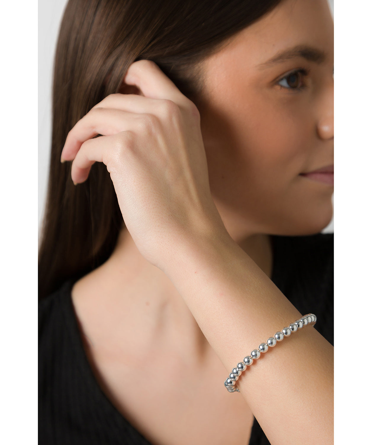 'Ceto' Sterling Silver 6mm Ball Bracelet image 2