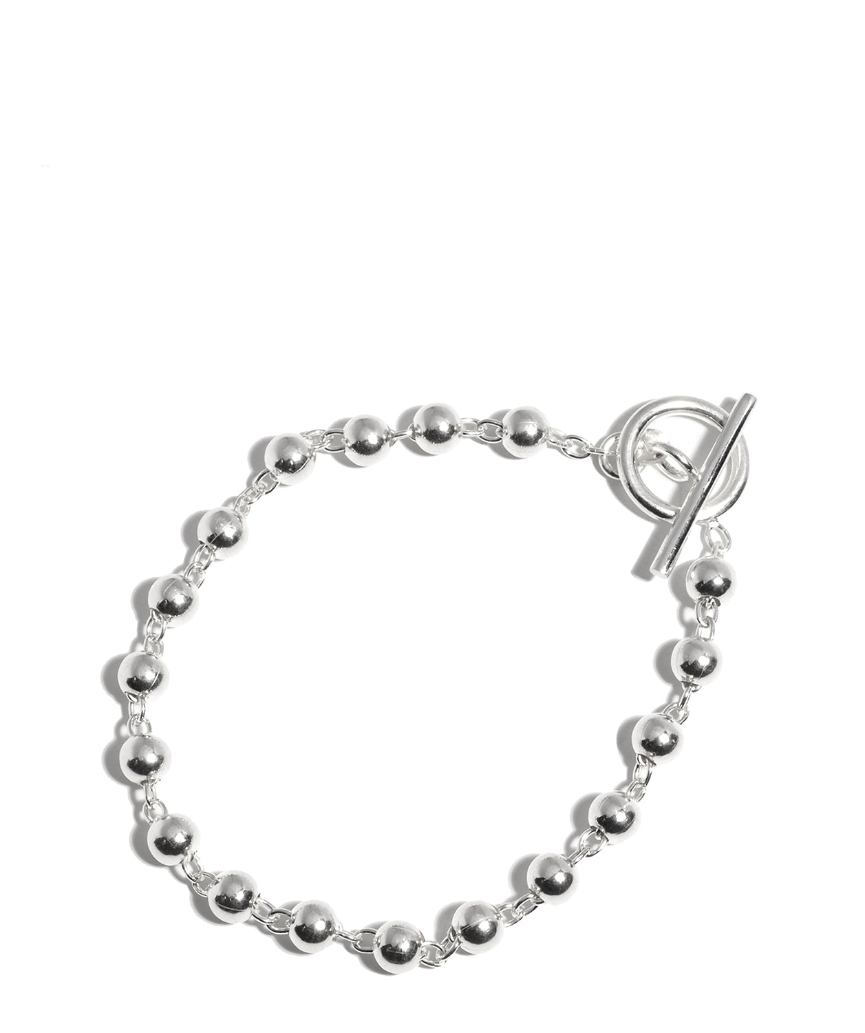 'Circe' Sterling Silver 5mm Ball Bracelet image 1