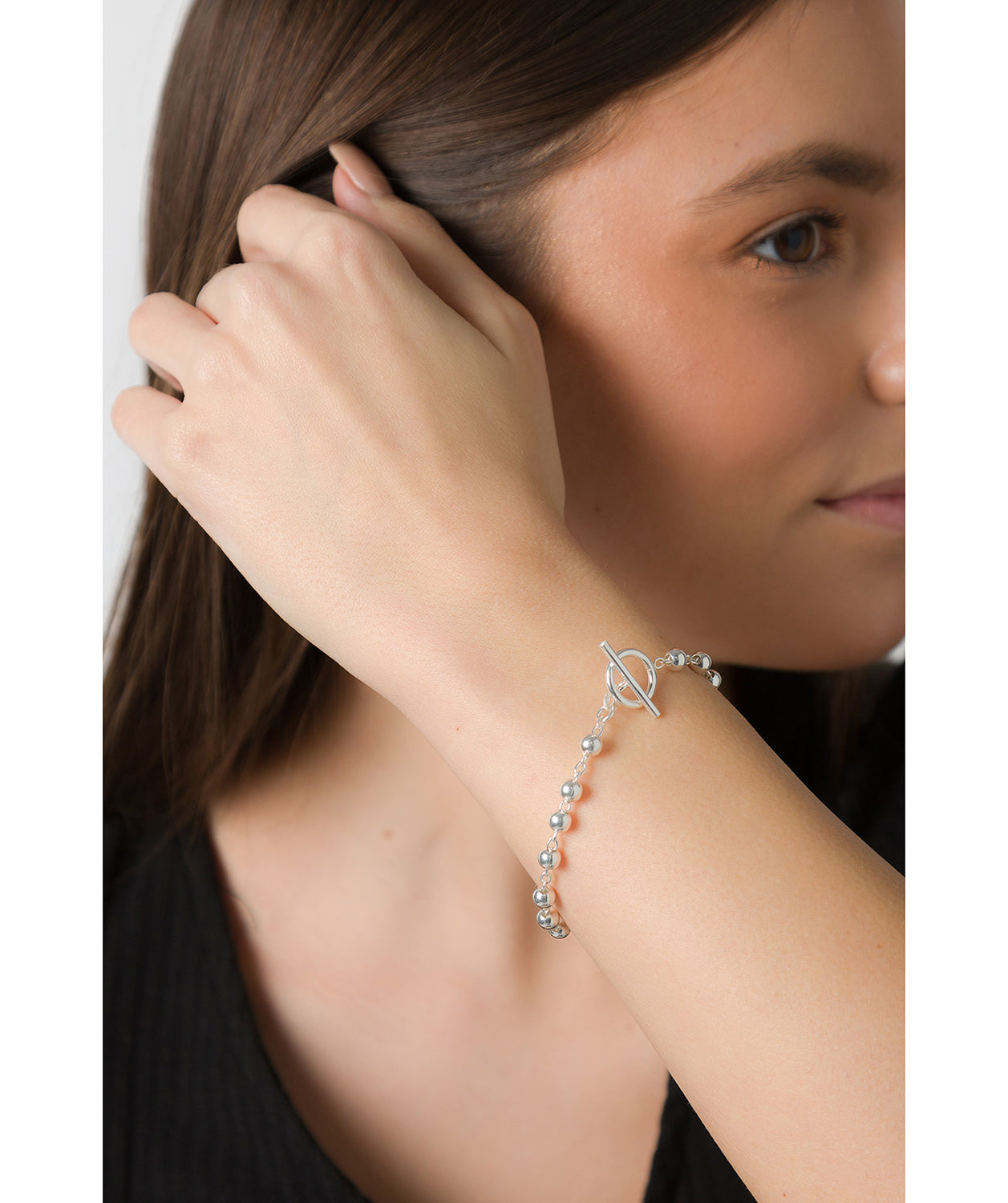 'Circe' Sterling Silver 5mm Ball Bracelet image 2