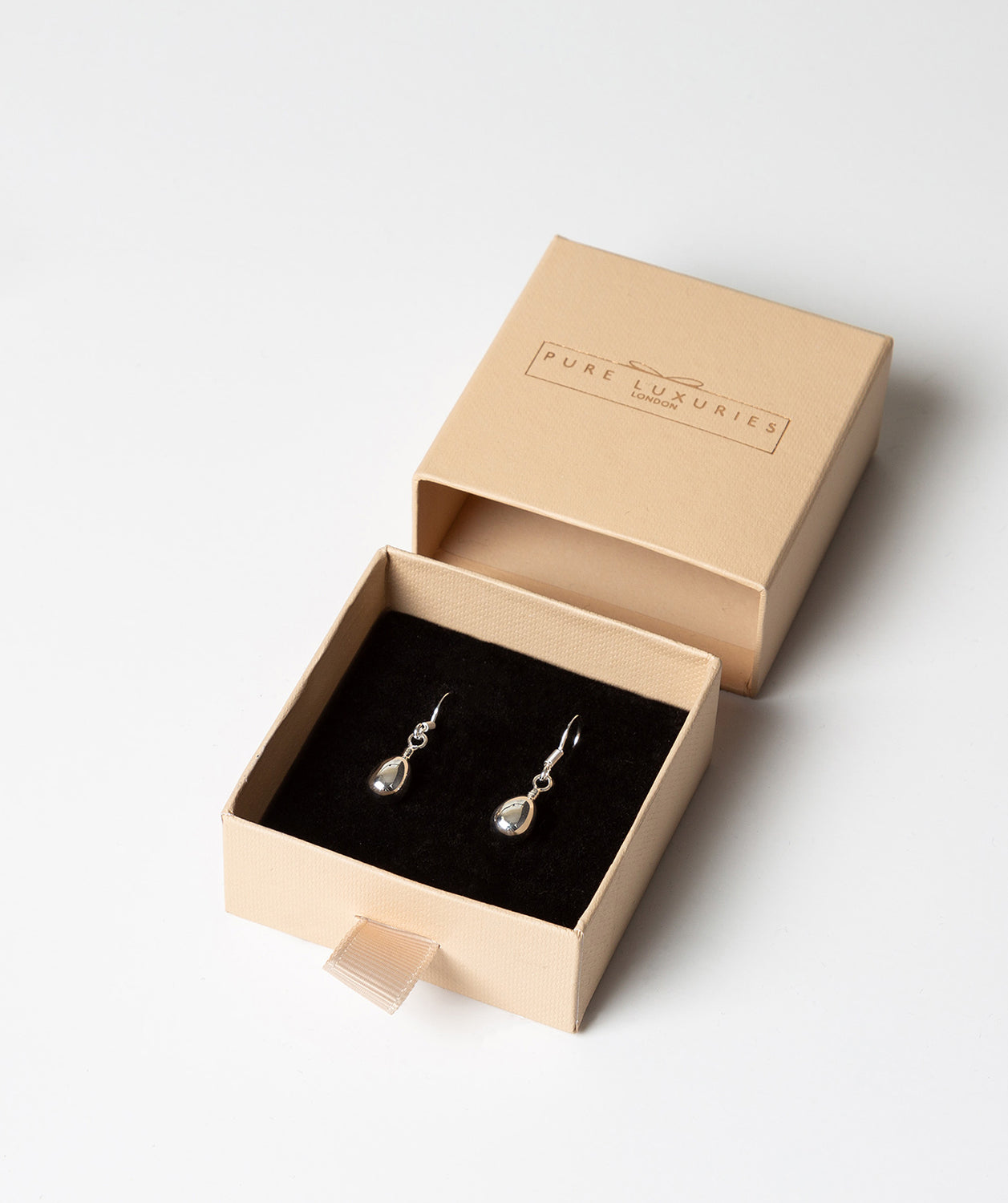 'Pheme' Sterling Silver Bulb Drop Hook Earrings image 3